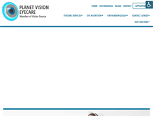 Tablet Screenshot of planetvision-eyecare.com